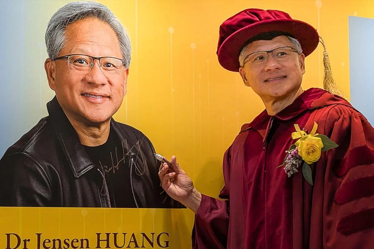 Cover Image for From Homework to Heartthrob: Jensen Huang Shares His College Pick-Up Line